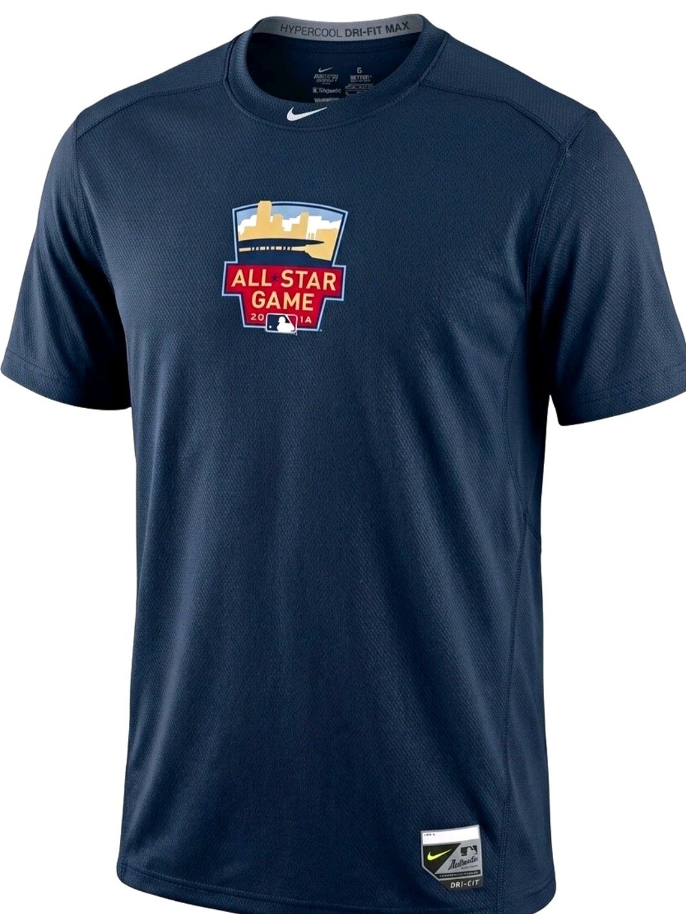 2014 Nike Navy All-Star Game Dri-FIT twp-sised  Short Sleeve Tee